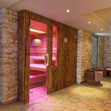 Saunabereich Sauna im Wellnessbereich des Alphotel